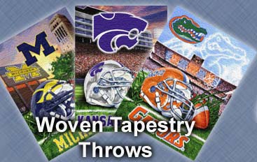 NCAA Woven Tapestry Throws