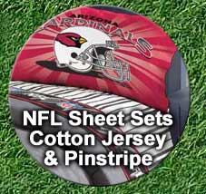 NFL Sheet Sets Cotton Jersey & Pinstripe