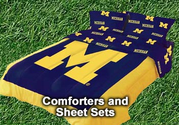 NCAA Comforters and Sheet Sets 100% Cotton