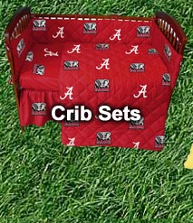 NCAA Cotton Crib Sets