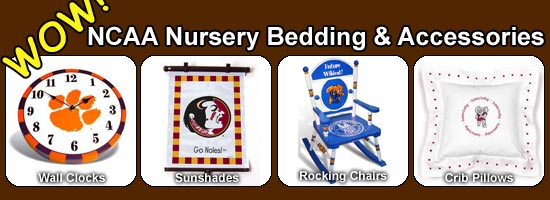 NCAA Nursery Bedding & Accessories