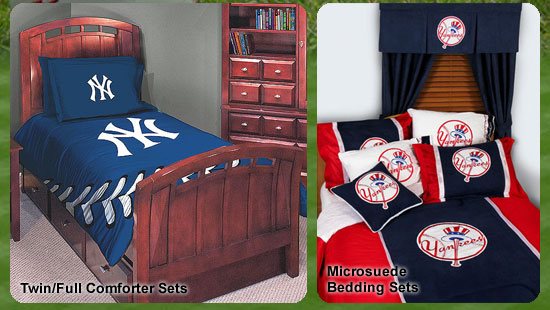 MLB Twin/Full Comforter Sets, Baseball Team Microsuede Bedding Sets