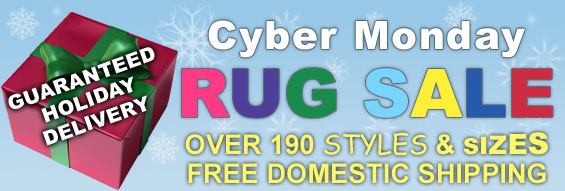 Cyber Monday Rug Sale, Over 190 Styles & Sizes, Free Domestic Shipping, Guaranteed Holiday Delivery