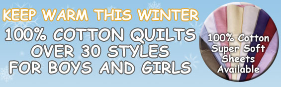 Keep Warm This Winter 100% Cotton Quilts Over 30 Styles for Boys and Girls Super Soft Sheets Available