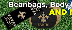 New Orleans Saints Beanbags, Body Pillows, Bedrests and More