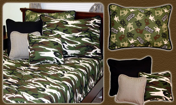 Skateboard Camo Bedding and Accessories