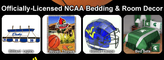 Officially-Licensed NCAA Bedding & Room Decor