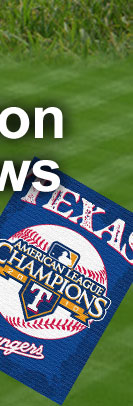 Texas Rangers ALCS 2010 Champions Limited Edition Woven Throw