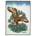 Landing Eagle Fleece Decorative Scenic Blankets