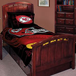 Kansas City Chiefs NFL Twin Comforter Set 63" x 86"