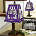 Kansas State Wildcats NCAA College Art Glass Table Lamp