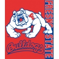 Fresno State Bulldogs NCAA College "Stripes" 50" x 60" Super Plush Throw