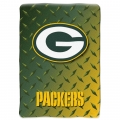 Green Bay Packers NFL "Diamond Plate" 60' x 80" Raschel Throw