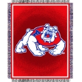 Fresno State Bulldogs NCAA College "Focus" 48" x 60" Triple Woven Jacquard Throw