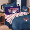 Washington Nationals Team Denim Queen Comforter / Sheet Set
