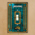 Jacksonville Jaguars NFL Art Glass Single Light Switch Plate Cover