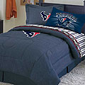 Houston Texans NFL Team Denim Queen Comforter / Sheet Set