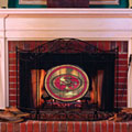 San Francisco 49ers NFL Stained Glass Fireplace Screen