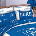 Duke Blue Devils 100% Cotton Sateen Standard Pillowcase - White