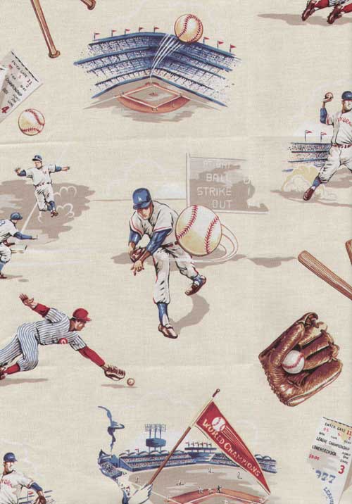 twin size baseball quilt