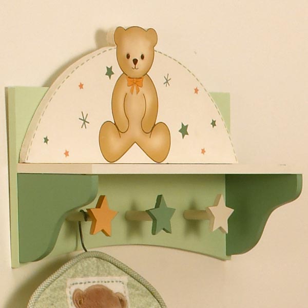 wall shelves for teddy bears