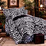 Zebra Print CA KING Sheet Set