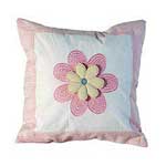 14" Yellow Flower on Pink Throw Pillow