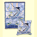 Guy Harvey Mahi Blue Throw Blanket