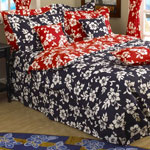 Red Hibiscus Full / Queen Comforter