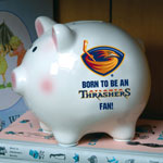 Atlanta Thrashers NHL Ceramic Piggy Bank