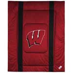 Wisconsin Badgers Side Lines Comforter