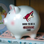 Phoenix Coyotes NHL Ceramic Piggy Bank