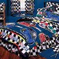 NASCAR Checkered Flag Full Comforter / Sheet Set