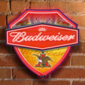 Budweiser Anheuser-Busch Neon Shield Wall Lamp