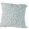 14" Smocked Blue Throw Pillow