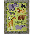 Wild Animals Woven Throws