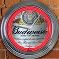 Budweiser Anheuser-Busch 15" Neon Wall Clock