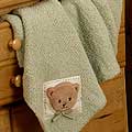 Dream Teddy Chenille Blanket w/Applique